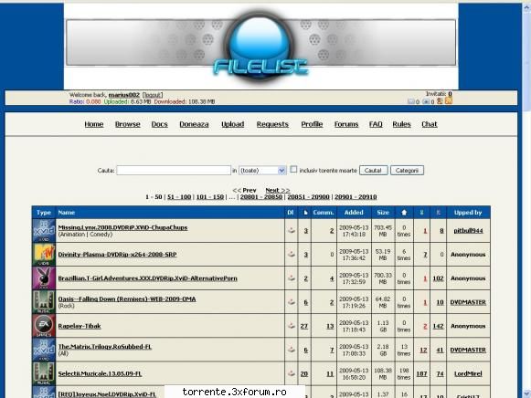 caut filelist ofer demonoid m-am facut filelist   multam