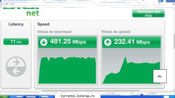 download speed: 481248 kbps (60156 kb/sec transfer speed: 232413 kbps (29051.6 kb/sec transfer 11
