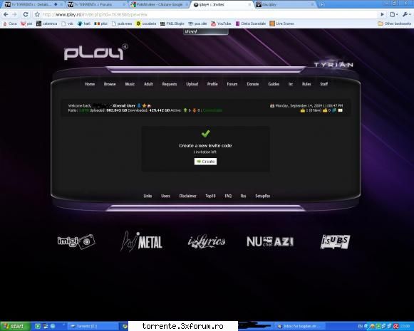 da.. facem am cont cu rata 2 si... am avut 3 invitatii am dat 2 mai am una.... dau iplay